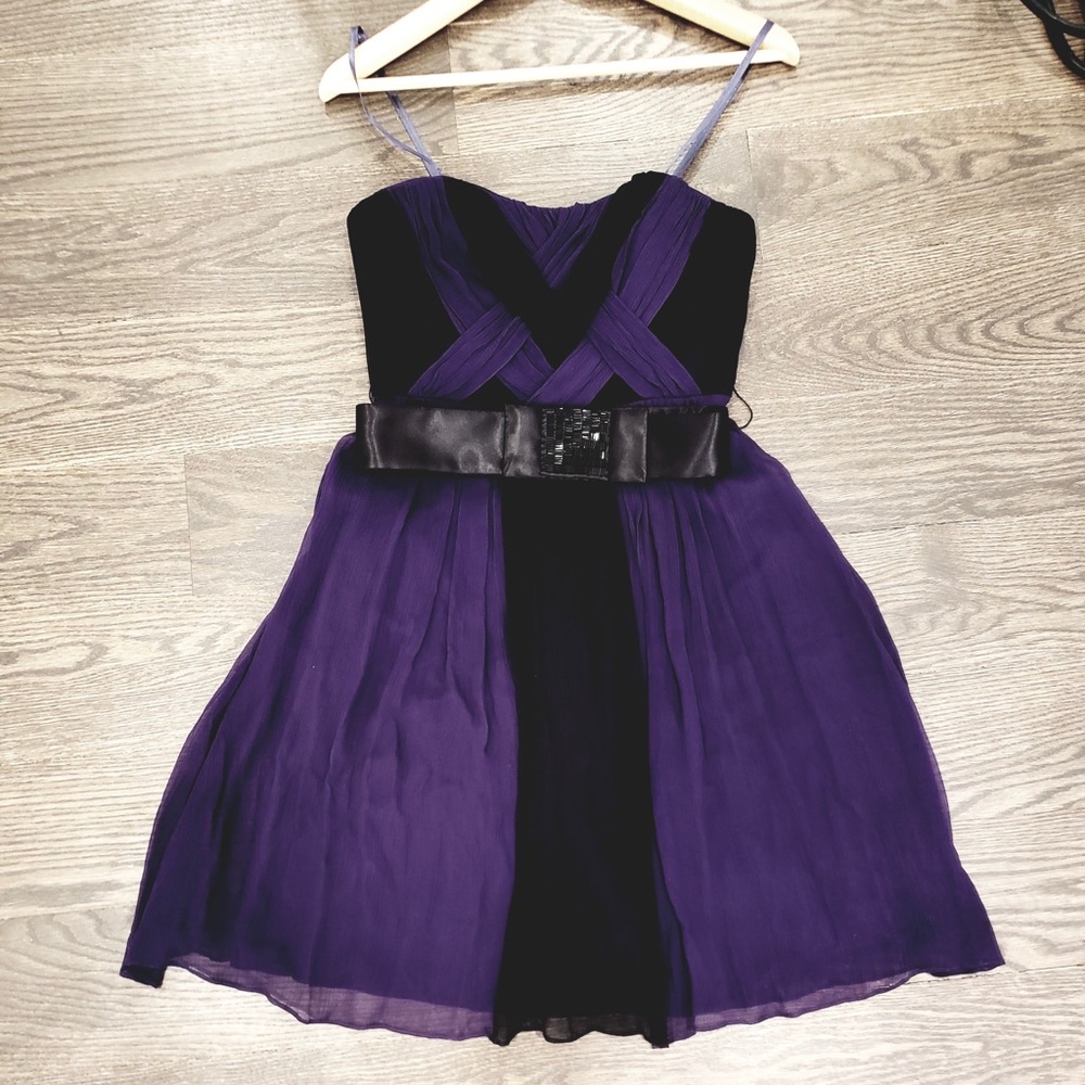 BCBG Paris Silk tulle party dress